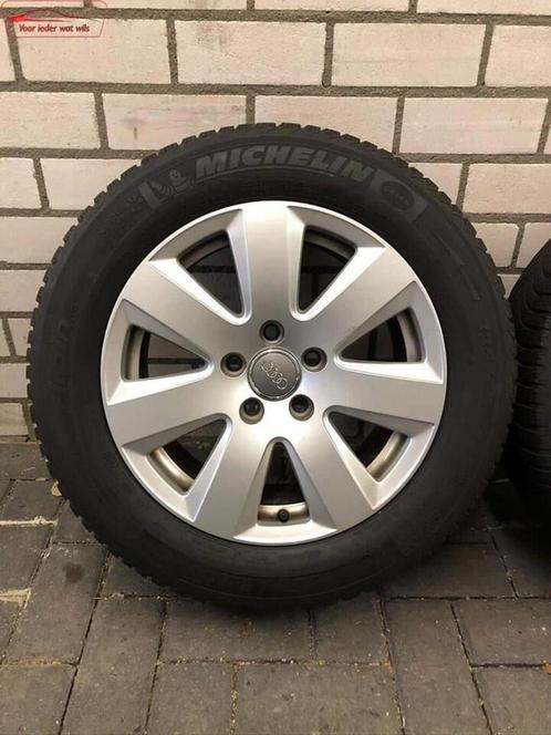 Audi Q7 225/55 R16 Michelin winter banden, Auto-onderdelen, Banden en Velgen, Banden en Velgen, Personenwagen, Gebruikt, Ophalen of Verzenden