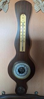 Oude barometer met kwikthermometer, Audio, Tv en Foto, Weerstations en Barometers, Zo goed als nieuw, Ophalen