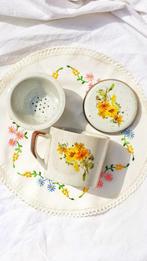 Mug RARE 🌻vintage🌻 à fleurs de tournesol 🌻, Antiquités & Art, Enlèvement ou Envoi