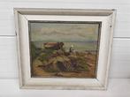 A5797 Schilderij Verlaten Kust [Ongesigneerd], Ophalen of Verzenden