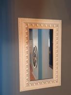 Miroir rectangulaire crème moulures irisées, Rectangulaire, Moins de 50 cm, Enlèvement, Moins de 100 cm
