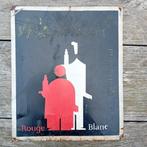 Vintage metalen reclamebord Saint Raphael., Ophalen of Verzenden, Gebruikt, Reclamebord