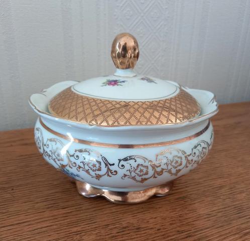 Bonbonnière in Bareuther Porselein Bavaria - Zie Tekst, Antiek en Kunst, Curiosa en Brocante, Ophalen of Verzenden