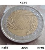 2 Euromunten Italië, Postzegels en Munten, Munten | Europa | Euromunten, Ophalen of Verzenden, Italië, 2 euro, Losse munt