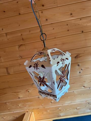 Keramieken vintage hanglamp – lantaarnstijl beschikbaar voor biedingen