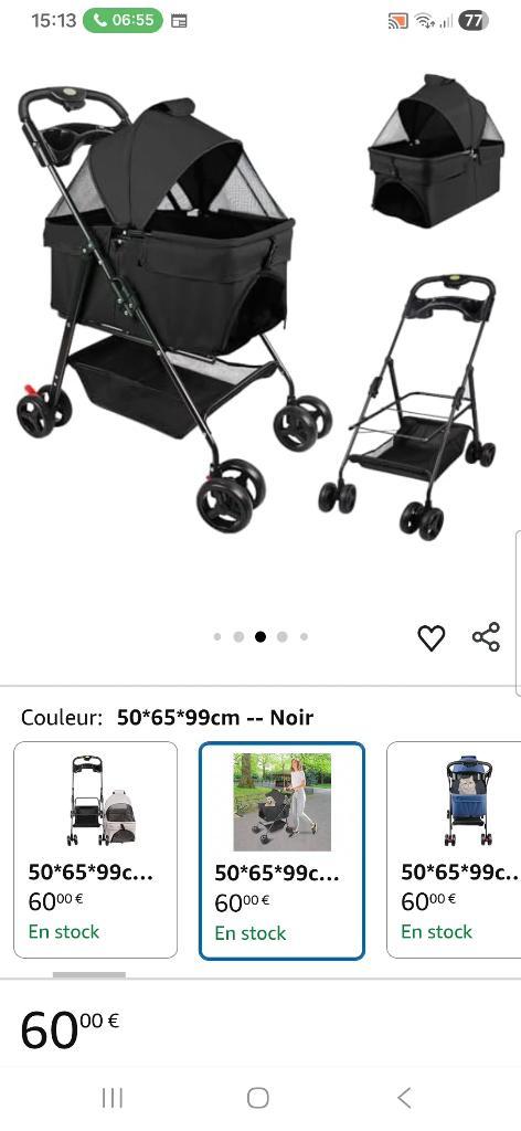 Poussette pour chiens, Animaux & Accessoires, Accessoires pour chiens, Neuf, Enlèvement