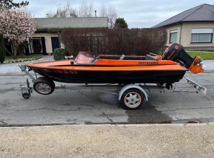 Picton Sports, Watersport en Boten, Speedboten, Gebruikt, 3 tot 6 meter, Benzine, Minder dan 70 pk, Polyester, Buitenboordmotor