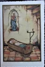 FANTASIEKAART- DUBBEL DOOPKAARTJE ANTON PIECK 1952, Verzamelen, Ophalen of Verzenden, 1940 tot 1960, Gelopen, Kinderen