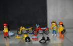 Playmobil Vélo + Motos + Personnages, Comme neuf, Enlèvement ou Envoi, Playmobil en vrac