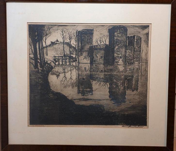 Henri quittelier, Antiquités & Art, Art | Eaux-fortes & Gravures, Enlèvement ou Envoi