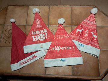Set van 4 kerstmutsen van Standard de Liège beschikbaar voor biedingen