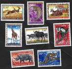 8 postzegels 1959 Beschermde dieren Belgisch Congo, Postzegels en Munten, Ophalen of Verzenden, Overige landen, Postfris
