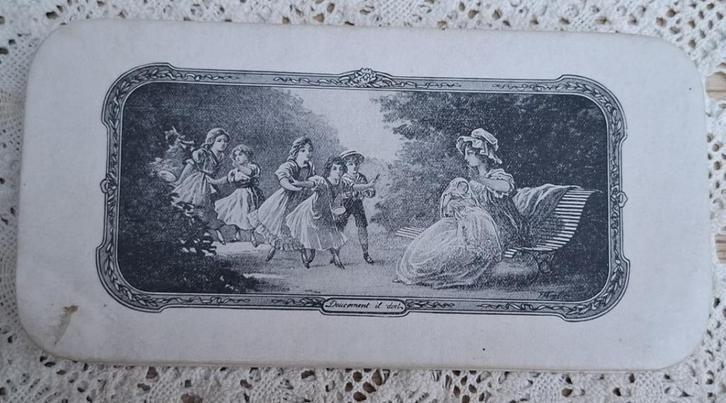 Oud Frans doopsdoosje/ geboortedoosje 2, Antiek en Kunst, Curiosa en Brocante, Ophalen of Verzenden