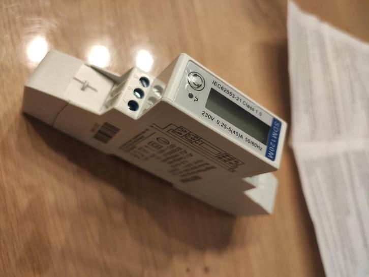 Eastron SDM120M Modbus DIN rail kWh meter, Doe-het-zelf en Bouw, Elektriciteit en Kabels, Nieuw, Overige typen, Ophalen