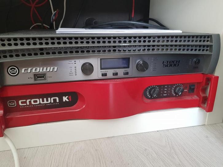 Crown 5000 I-Tech HD versterker, Muziek en Instrumenten, Versterkers | Keyboard, Monitor en PA, Zo goed als nieuw, P.A., 1000 watt of meer