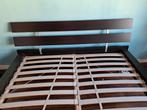 Ikea bed met lattenbodem 160 x 200 cm in antracietkleur, Ophalen, Gebruikt, Tweepersoons, 200 cm