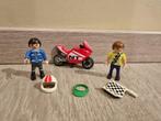 Playmobil: motorracer met vlaggenzwaaier, Ophalen of Verzenden, Zo goed als nieuw, Complete set