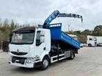 Renault Midlum 220 16T KIPPER+KRAAN, Autos, Camions, Achat, Entreprise, Euro 3, TVA déductible