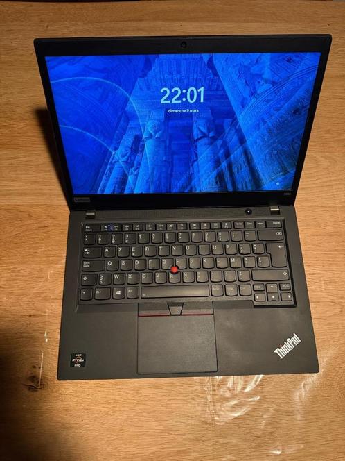 Lenovo T495-laptop, Computers en Software, Windows Laptops, Zo goed als nieuw, 14 inch, SSD, 2 tot 3 Ghz, 16 GB, Azerty, Ophalen