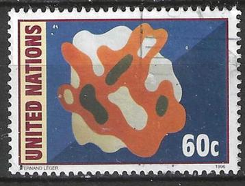 Verenigde Naties 1996 - Yvert 694 - Fernand Leger (ST), Envoi, Affranchi