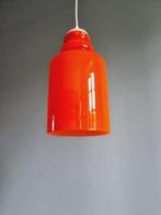 Vintage oranje opaline hanglamp, jaren 70, Antiek en Kunst, Ophalen of Verzenden