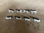8 zwart/wit kalfjes, schaal 1:32, Verzamelen, Dierenverzamelingen, Ophalen of Verzenden, Zo goed als nieuw, Boerderijdier, Beeldje of Figuurtje