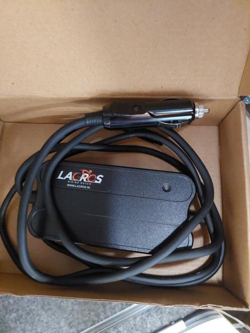Lacros e-bike lader 12V, Fietsen en Brommers, Fietsaccessoires | Fietsaccu's, Zo goed als nieuw, Ophalen of Verzenden