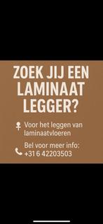 Laminaat/pvc legger gezocht ?, Ophalen of Verzenden, Laminaat