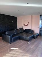 Hoeksalon zwart, Huis en Inrichting, Zetels | Zetels, Ophalen, Gebruikt, Hoekbank, 300 cm of meer