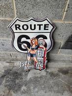 Plaque métallique route 66, Ophalen, Zo goed als nieuw