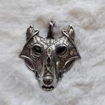 Pendentif  tête de loup tribal neuf, Verzenden, Nieuw, Zilver, Zilver