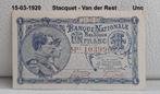 1 Frank 1920 -  Unc biljet  - Pracht biljet, Postzegels en Munten, Bankbiljetten | België, Verzenden, Los biljet