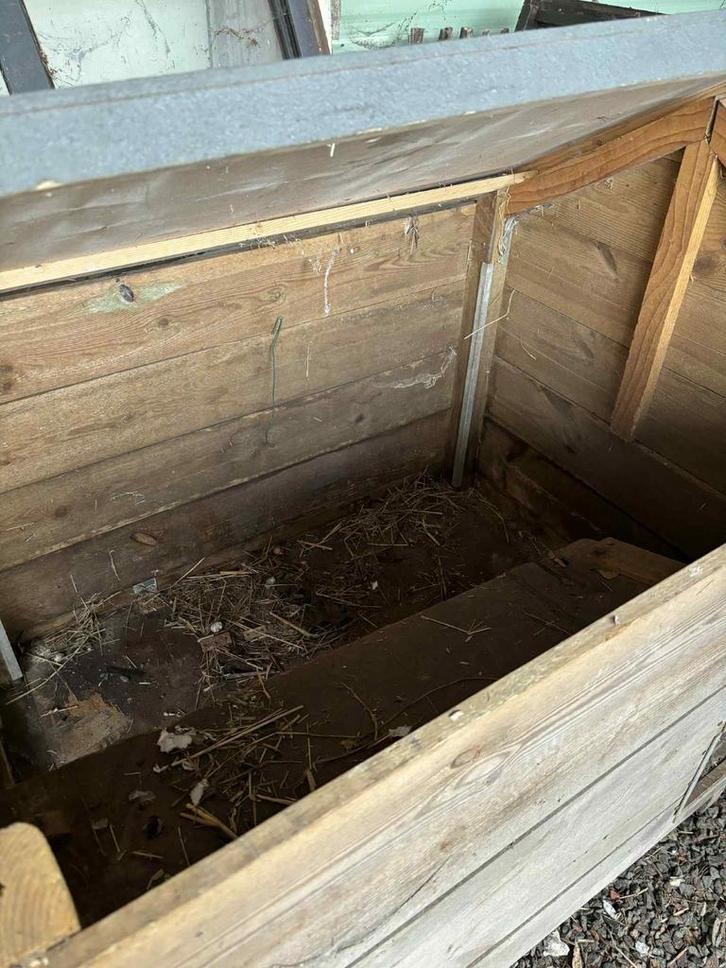 Mooi houten hok, Dieren en Toebehoren, Knaagdieren en Konijnen | Hokken en Kooien, Gebruikt, Hok, Cavia, Ophalen