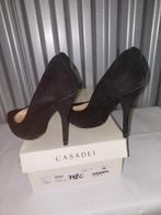 748C* Casadei - sexy pumps van zwart suède (36), Kleding | Dames, Schoenen, Pumps, Verzenden, Zwart, Gedragen