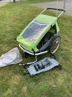 croozer fietskar/wandelkar 2 personen met hangmat, Fietsen en Brommers, Fietsaccessoires | Aanhangwagens en Karren, Ophalen, Gebruikt