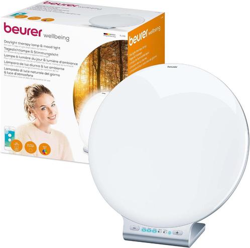 Beurer TL 100 Daylight / Daglicht Lamp 10.000LUX + MoodLight, Huis en Inrichting, Lampen | Tafellampen, Zo goed als nieuw, Kunststof