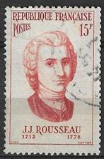Frankrijk 1956 - Yvert 1084 - Jean Jacques Rousseau (ST), Timbres & Monnaies, Timbres | Europe | France, Affranchi, Envoi