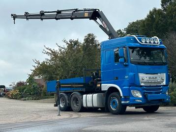 DAF XF 460 6x4! HIAB 24TM CRANE/KRAN/TREKKER/BAKWAGEN!BAUKRA disponible aux enchères