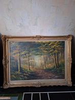 Olieverf schilderij stilleven boslandschap, Ophalen of Verzenden