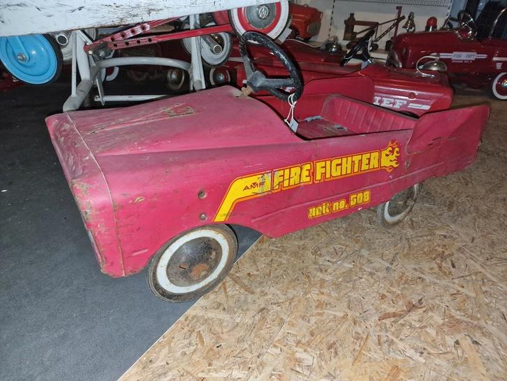 metalen amf trapauto uit 1970, Antiek en Kunst, Antiek | Speelgoed, Ophalen