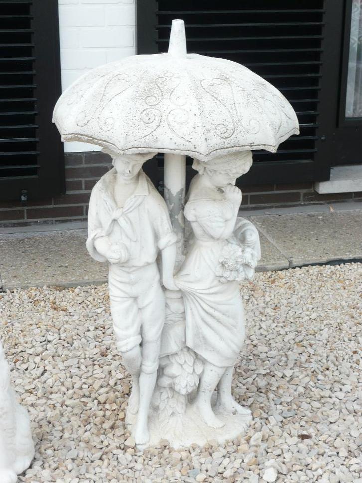 Tuinbeeld "koppel onder paraplu", Jardin & Terrasse, Statues de jardin, Enlèvement