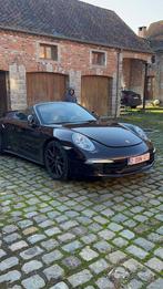 porsche  carrera 4 cabrio, Auto's, Automaat, Euro 6, Leder, Bruin