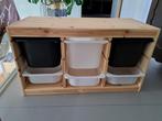 Grenen opbergkast Trofast Ikea, Minder dan 90 cm, Gebruikt, Kast, Ophalen of Verzenden
