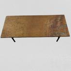 Rechthoekige salontafel van leisteen, Huis en Inrichting, Tafels | Salontafels, Minimalistisch design, Gebruikt, 100 tot 150 cm