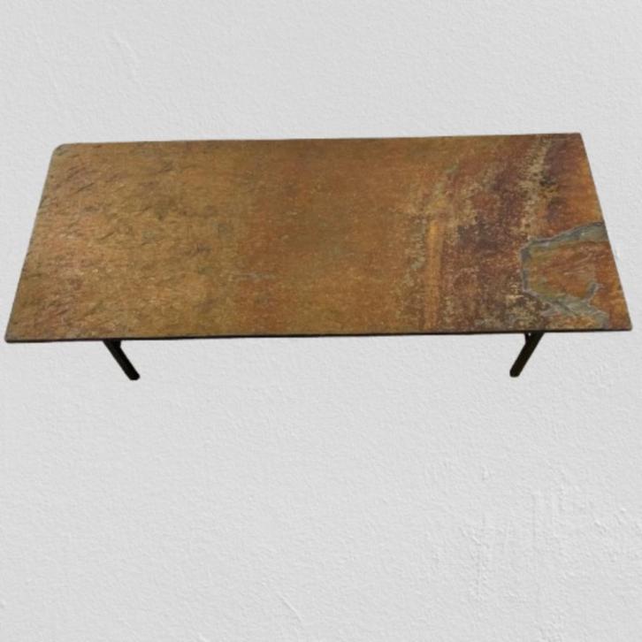 Table basse rectangulaire en ardoise, Maison & Meubles, Tables | Tables de salon, Utilisé, Moins de 50 cm, 50 à 100 cm, 100 à 150 cm