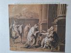 Meestertekening 18de/19de eeuw Geef Belisarius een aalmoes, Antiek en Kunst, Kunst | Tekeningen en Fotografie, Ophalen of Verzenden