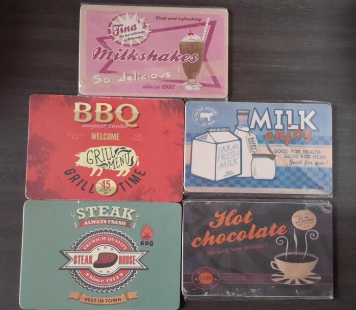 Lot / partij snijplankjes RETRO-LOOK ( NIEUW ), Huis en Inrichting, Woonaccessoires | Onderzetters, Nieuw, Ophalen of Verzenden