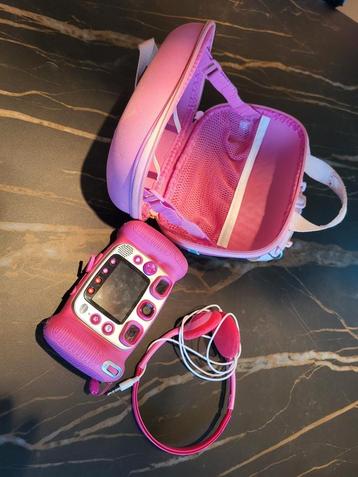 Vtech kidizoom zelden gebruikt met koptelefoon en draagtas., Enlèvement, Comme neuf