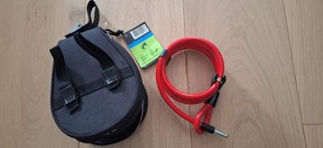 AXA fietsslot met zadeltas (korte pin), Enlèvement, Neuf, Cadenas à mortaise