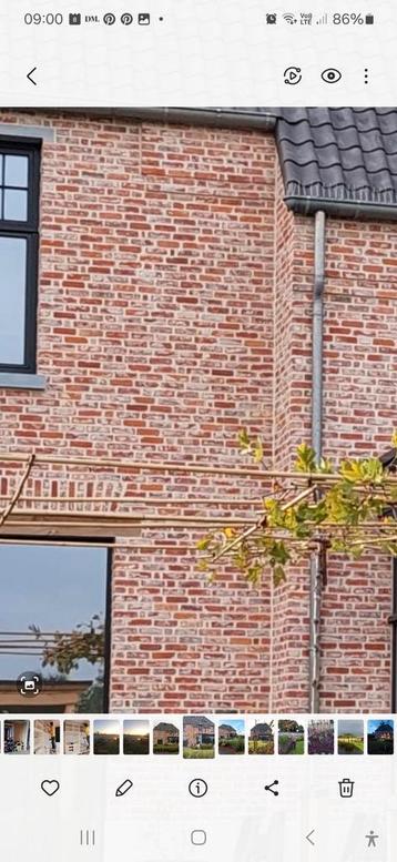 Gevelstenen - oude beerse, Doe-het-zelf en Bouw, Metselstenen, Ophalen, Gebruikt, Bakstenen